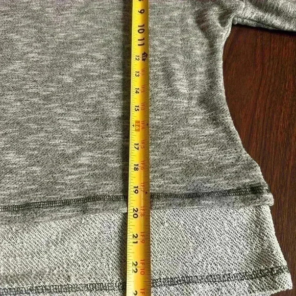 Andrea Jovine Grey Cowl Neck Sweatshirt. Size Small. 23” To Hem - Picture 6 of 8